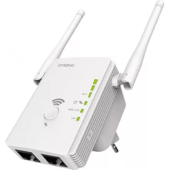 Strong REPEATER300V2 Tiltas ir kartotuvas tinklo kartotuvas 300 Mbit/s, baltas (REPEATER300V2)