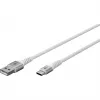 Goobay 74532 USB kabelis baltas