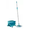 Valymo sistema Leifheit Clean Twist Mop Ergo mobile, vienos talpos, mėlyna, su šluoste ir ratukais
