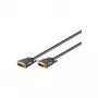 Wentronic Goobay DVI-I FullHD kabelis Dual Link, juodas, 3 m - DVI-I kištukas Dual-Link (24+5-Pin) > DVI-I kištukas Dual-Link (24+5-Pin) (69210)