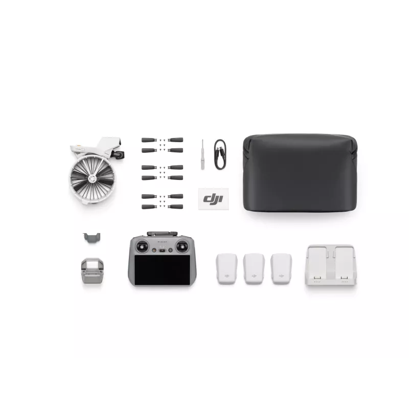 Kvadrokopteris DJI Flip Fly More Combo RC 2 — 4 rotoriai, 48 MP kamera, 3840×2160, maks. greitis 16 m/s, veikimo nuotolis 14000 m