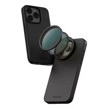CPL filtras Telesin P10-FLT-02 58 mm, skirtas iPhone 15 Pro/Pro Max