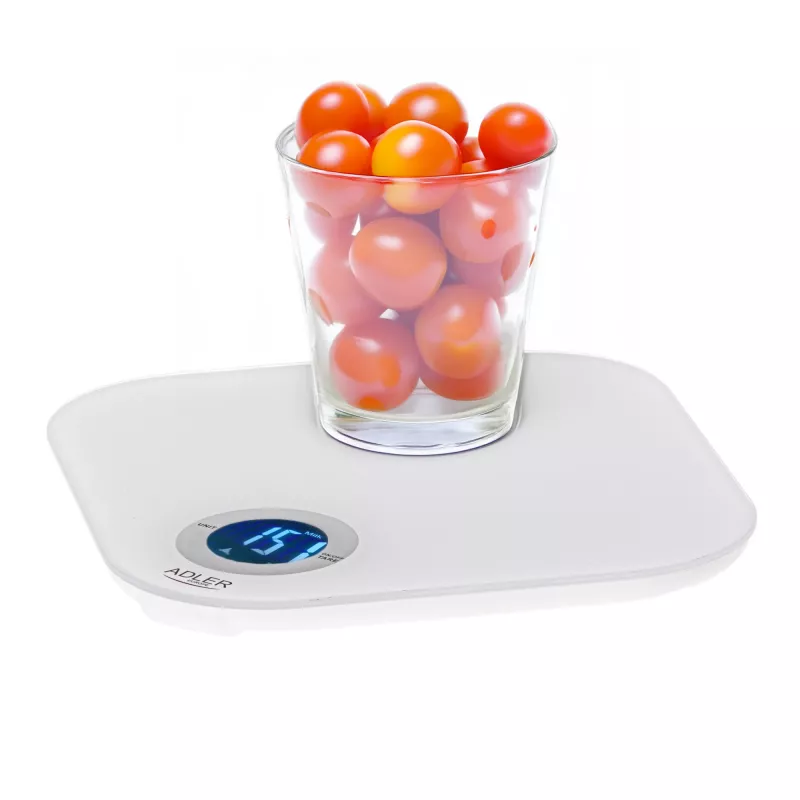 Virtuvinės svarstyklės Adler AD 3180 padala 1 g LCD baltos