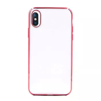 Minkštas „Devia“ dėklas „iPhone XS Max“, raudonas TPU apsauginis dangtelis