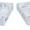 120mm korpuso ventiliatorius Lian Li UNI FAN CL Wireless — baltas, belaidis RGB valdymas, suderinamas su daisy-chain jungtimi