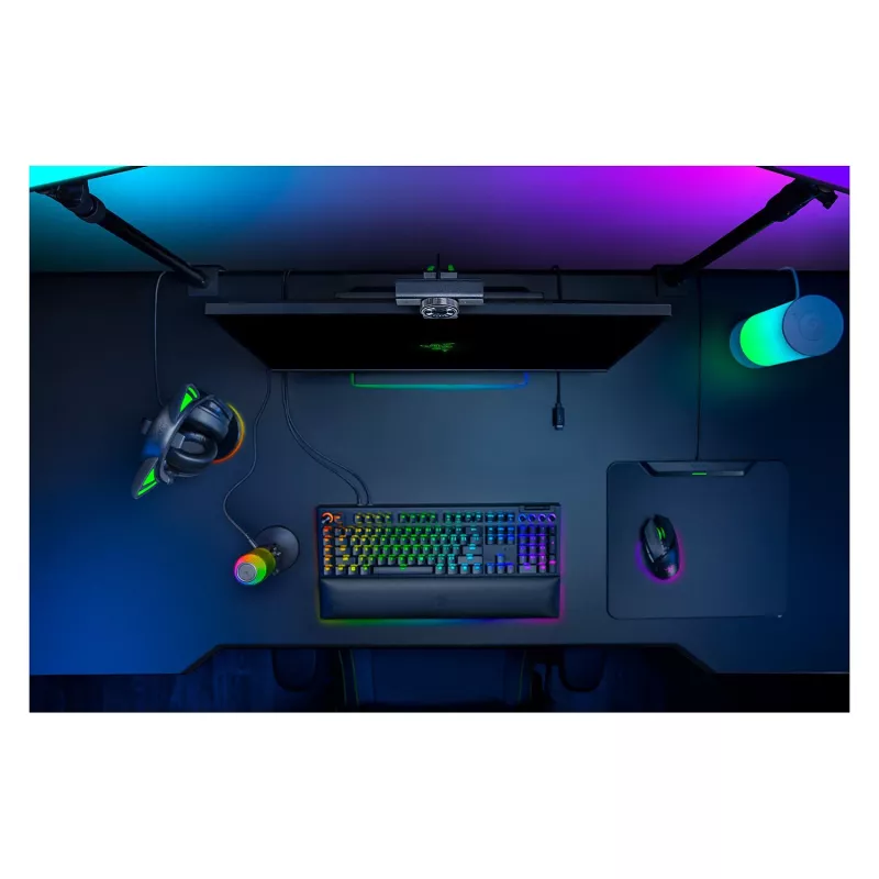Razer Kiyo V2 X Webcam, 1440p @ 60 FPS, automatinis fokusavimas, plačiu kampu - juoda