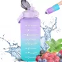 Extralink Motivational Bottle, vandens butelis, 2000 ml, violetinė-mėlyna, BUT-992