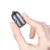 Automobilinis kroviklis usams C38 30W — 1x USB-A + 1x USB-C greitas įkrovimas