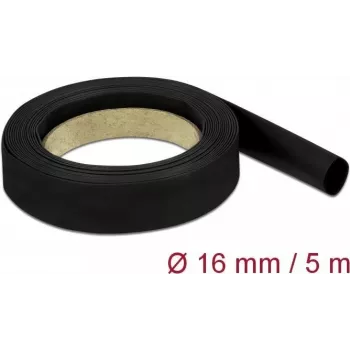Termiškai susitraukiantis vamzdelis DeLOCK 18940 Juodas 5m 1,6cm