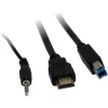 KVM jungiklis Inter-Tech IPC AS-41HUS 4 prievadų USB