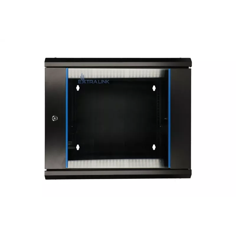Extralink pakabinama spinta 9U 600x600 AZH juoda, sieninė, varstoma