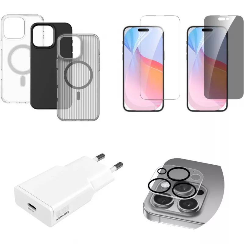 4smarts 7in1 vertės rinkinys, skirtas Apple iPhone 16 Pro Max, suderinamas su MagSafe