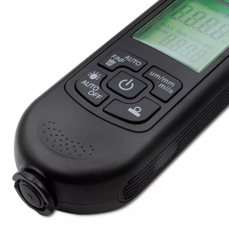 Qoltec dažų storio matuoklis su LCD ekranu | 0~2000um