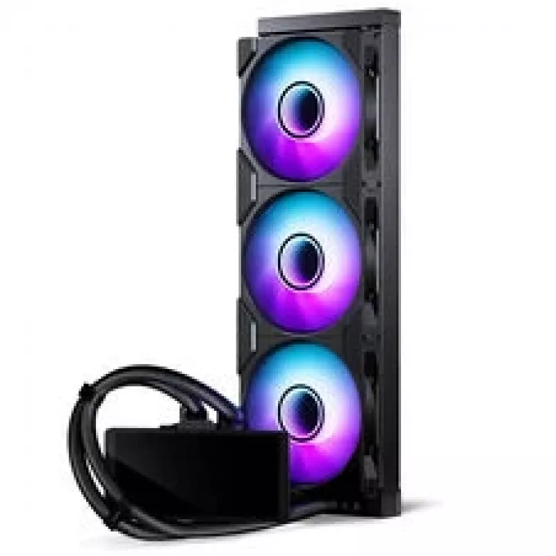 Phanteks Glacier One 360M25 LCD AiO-Skysčio Aušinimas, 6 colių Ekranas - 360 mm, juodas