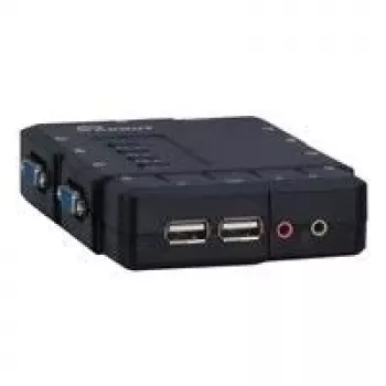 Inter-Tech Argus KVM CS-41UA - KVM-/Audio jungiklis - 4 x KVM/Audio - 1 vietinis vartotojas - Staliniam kompiuteriui (88887167)