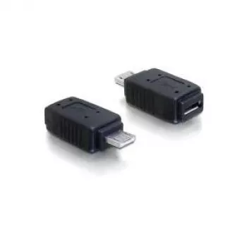 Adapter USB micro-A+B moteriška į USB micro A-kišamąją jungtį DeLOCK 65032 juoda