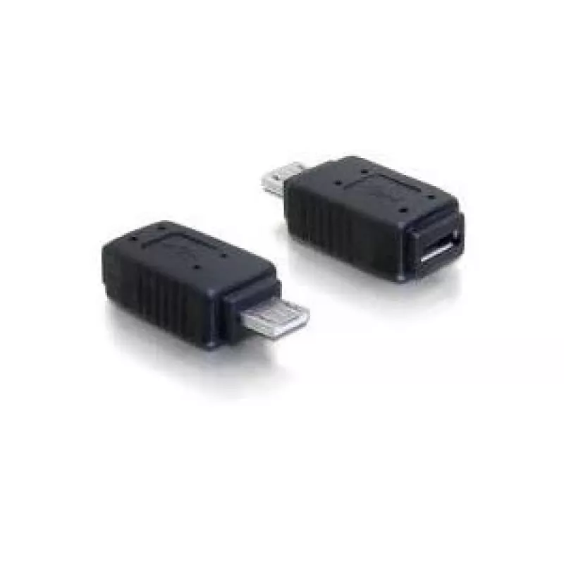 Adapter USB micro-A+B moteriška į USB micro A-kišamąją jungtį DeLOCK 65032 juoda