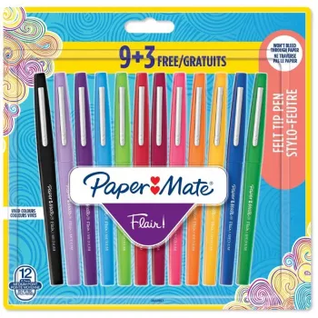 Felt Pen Medium Papermate Flair 12 vnt.