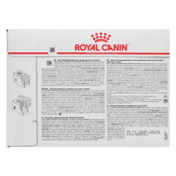 Šlapias kačių maistas Royal Canin Gastrointestinal Moderate Calorie 12 x 85 g maišeliai, suaugusioms katėms, mėsos skonio, 82,2 % drėgmės