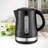 Elektrinis virdulys Maestro 1,7 L 2200 W juodas — plastikinis korpusas, mygtuku atidaromas dangtis, ergonomiška rankena