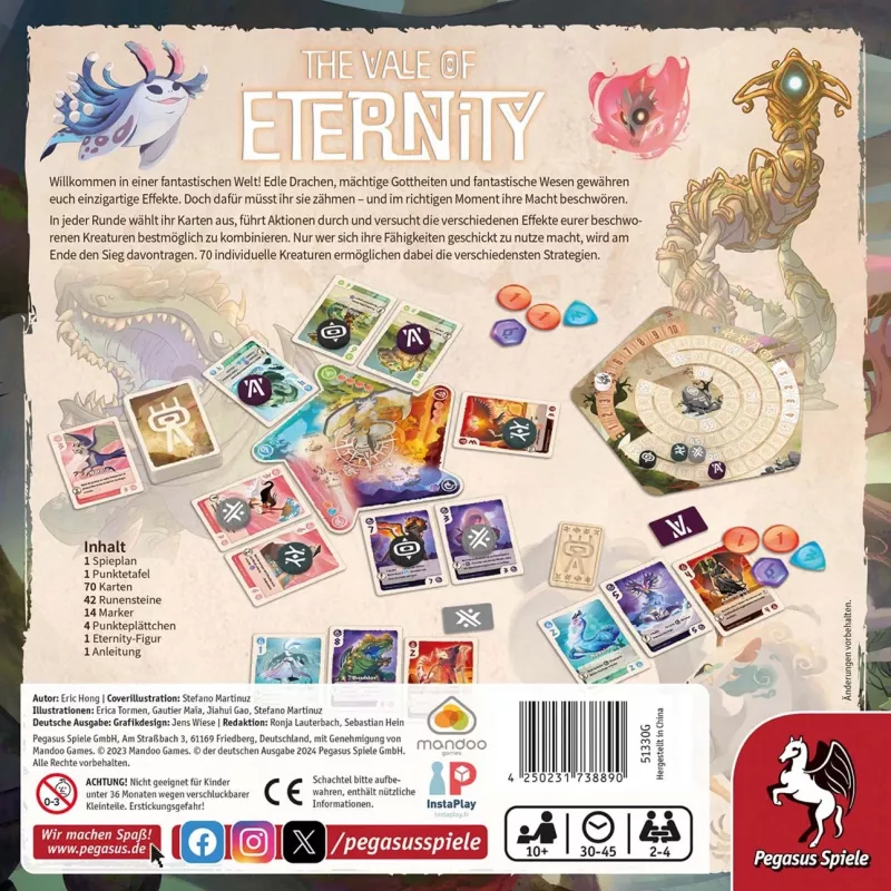 The Vale of Eternity, stalo žaidimas