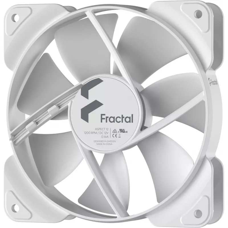 Fractal Design Aspect 12 120 mm korpuso ventiliatorius, baltas