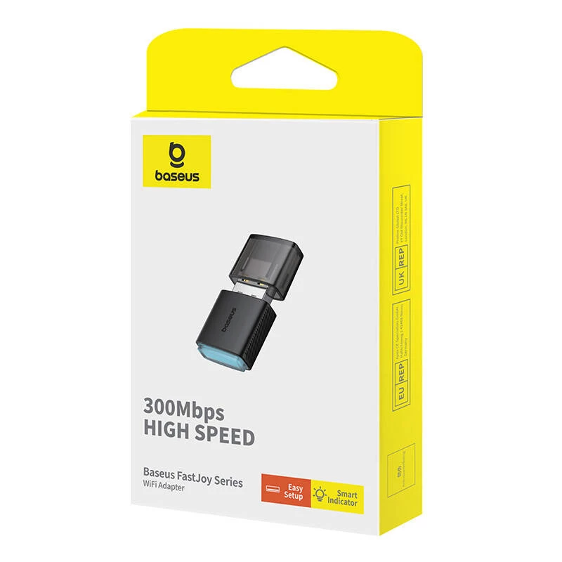Adapter WiFi Baseus FastJoy 300Mbps (juoda)