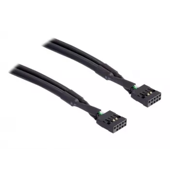 Vidinis USB laidas DeLOCK 82437 0,5 m 10 kontaktų moteriška jungtis