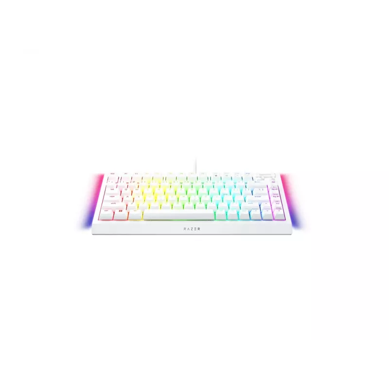 Mechaninė žaidimų klaviatūra Razer JuodaWidow V4 75% USB QWERTY US English balta