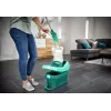 Plokščia šluota Leifheit Profi XL cotton plus — 420 mm plotis, 360° sukama galvutė, medvilnė/pluoštas, aliuminio rankena