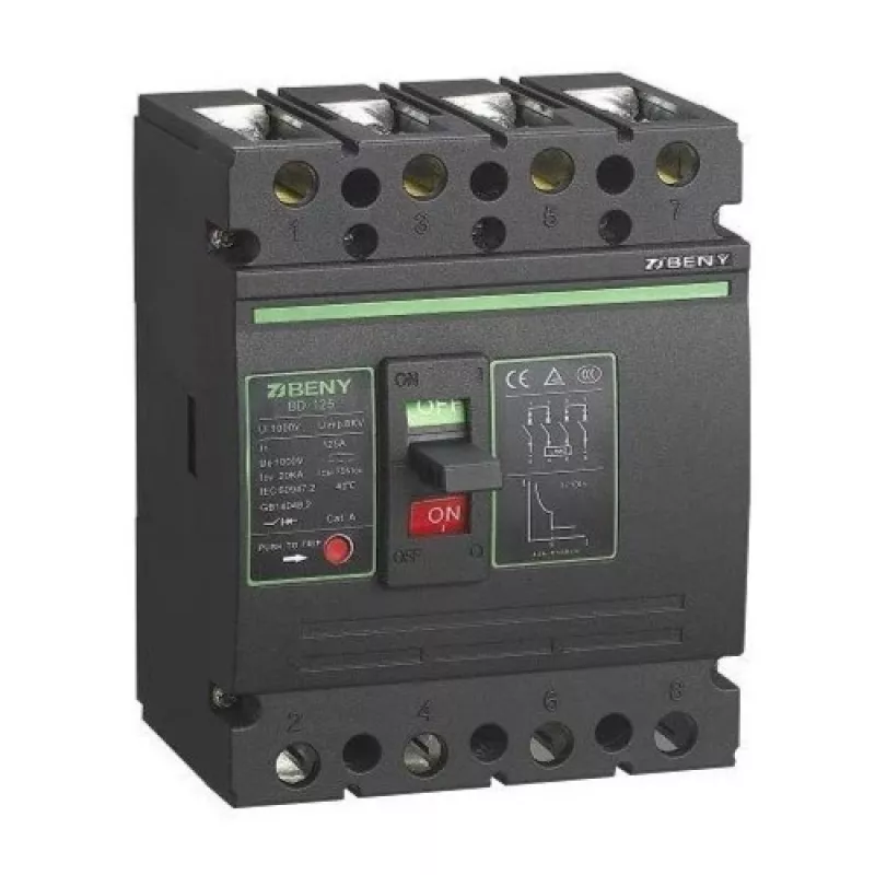 DC jungiklis 4P, 125A, 1000VDC