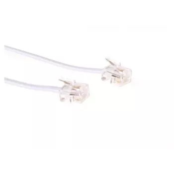 Telefono kabelis Microconnect MPK181W RJ11 RJ11 1 m baltas