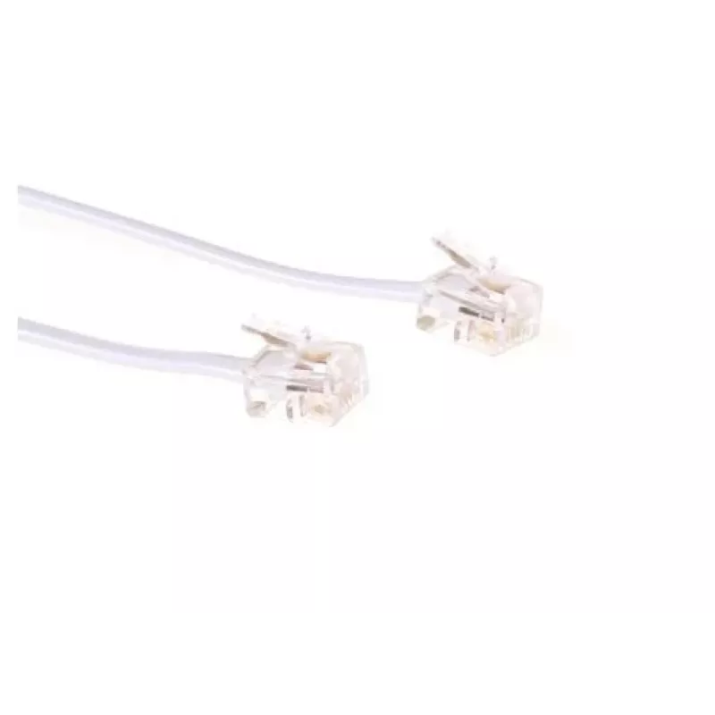 Telefono kabelis Microconnect MPK181W RJ11 RJ11 1 m baltas