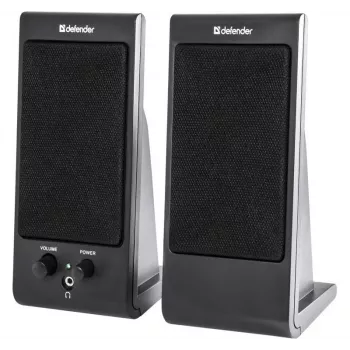 Staliniai / lentyniniai garsiakalbiai DEFENDER SPK-170 2.0, 4 W RMS, laidinis USB 5 V, 3,5 mm, juodi