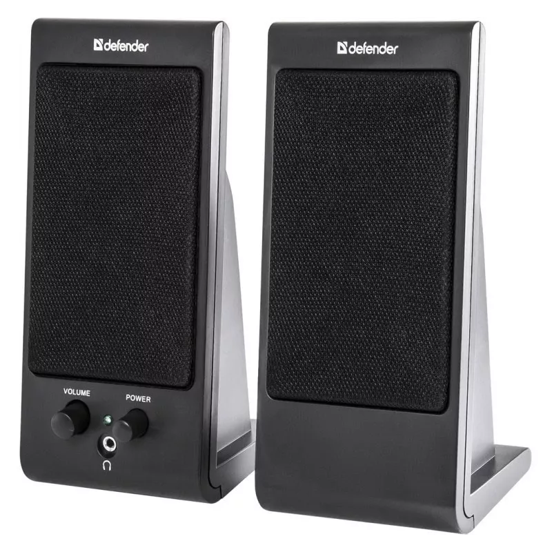 Staliniai / lentyniniai garsiakalbiai DEFENDER SPK-170 2.0, 4 W RMS, laidinis USB 5 V, 3,5 mm, juodi