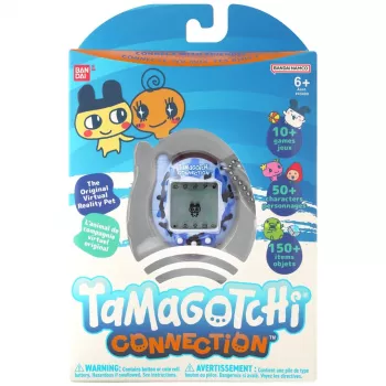 Virtuali nešiojama augintinio priemonė Bandai Tamagotchi Connection Wild Blue — mėlyna, pliušinė, įmontuotas ekranas, CR2032 baterija