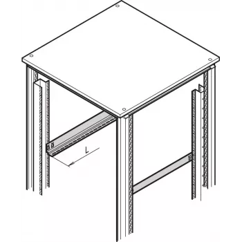 SCHROFF slankusis bėgelis 25 kg - slankiųjų bėgelių rinkinys 800T 10 vnt. (21127198)