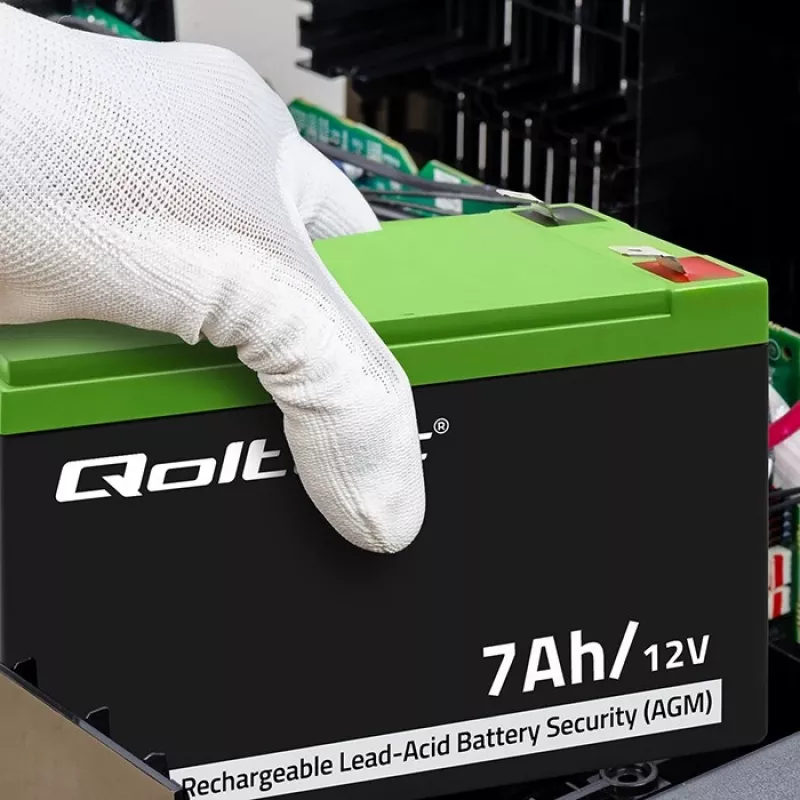 Qoltec 53076 AGM akumuliatorius | 12V | 7Ah | Apsaugos sistemos
