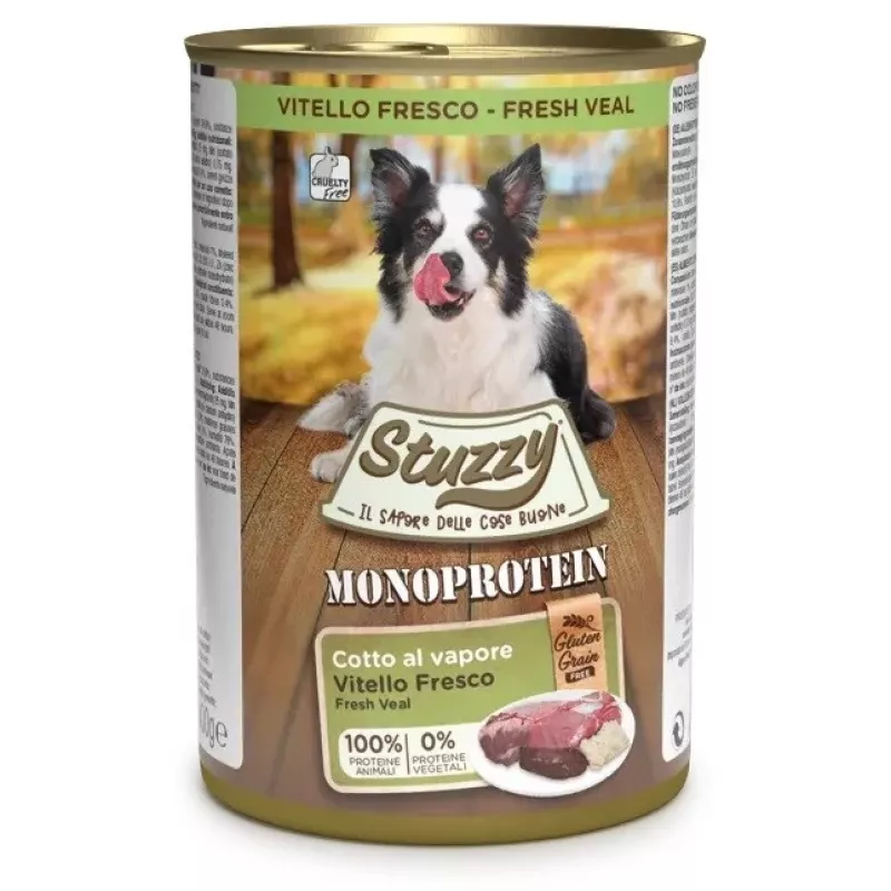 STUZZY Monoprotein Veršiena - šlapias šunų ėdalas - 400 g