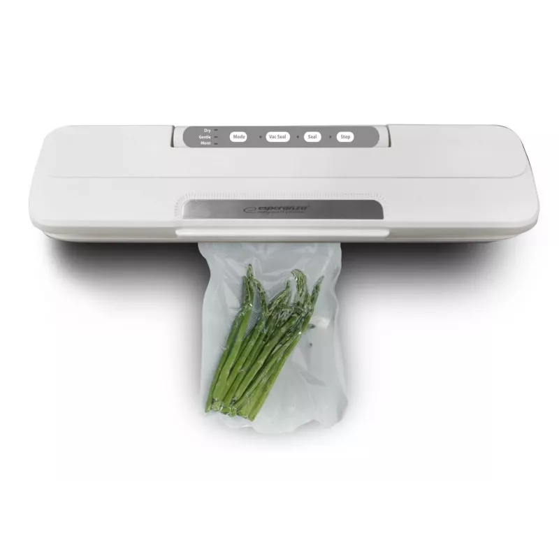 Stalinis vakuuminis sandariklis ESPERANZA EKV002 — kompaktiškas plastikinis korpusas, 30 cm darbinis plotis, 110 W, baltas