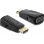 DELOCK HDMI į VGA adapteris su 3,5 mm garso ir USB maitinimo kabeliu — modelis 61082