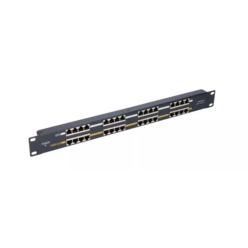 Extralink PoE Injektorius 16 prievadų 16x 100Mb/s RJ45, montuojamas į stovą