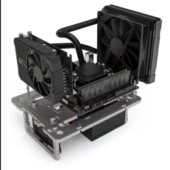 Streacom benchtable BC1 Mini V2 titan — kompaktiškas bandymų stendas su ATX suderinamumu