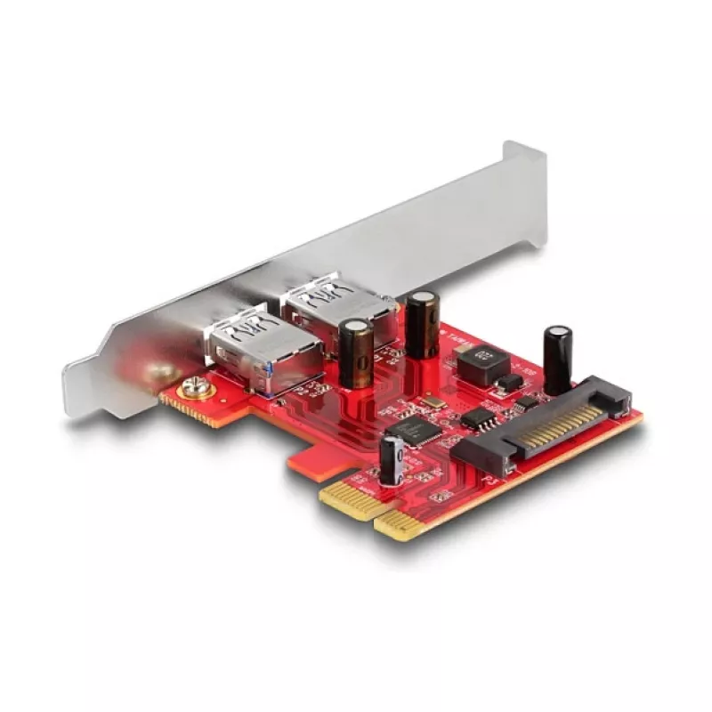 DeLOCK PCI Express x1 kortelė į 2 x USB 5 Gbps A tipo moteriškas lizdas žemo profilio