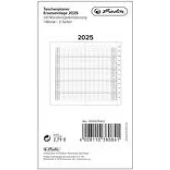 Kišeninis kalendorius Herlitz 50047642 32 puslapiai juoda balta