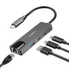 USB3.2 Gen1 šakotuvas, 3 prievadų, su 2.5G eterneto prievadu