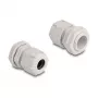 Kabelio riebokšlis M20 DELOCK, plastikinis, pilkas, 10 vnt. pakuotėje
