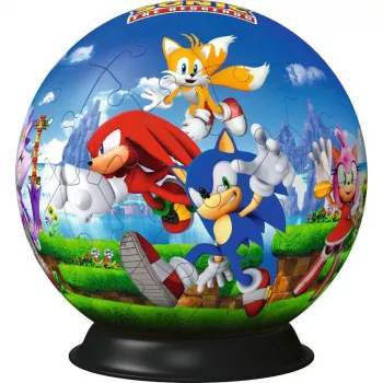 3D dėlionės kamuolys Ravensburger Sonic the Hedgehog, 72 vnt., modelis 11592