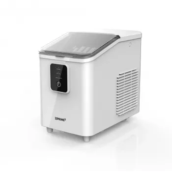 Nešiojamas ledo kubelių gaminimo aparatas PRIME3 SIM31 — 1,7 L bakelis, 12 kg/24 val., 120 W, R600A, sidabrinis