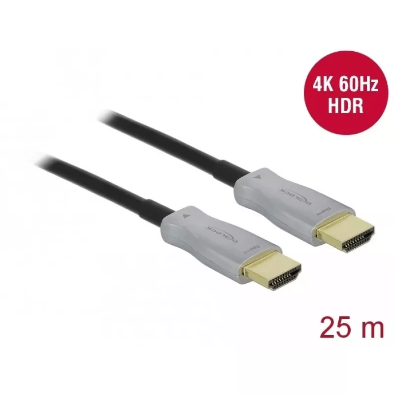 Aktyvus optinis HDMI laidas 4K 60 Hz 25 m DeLOCK 85016